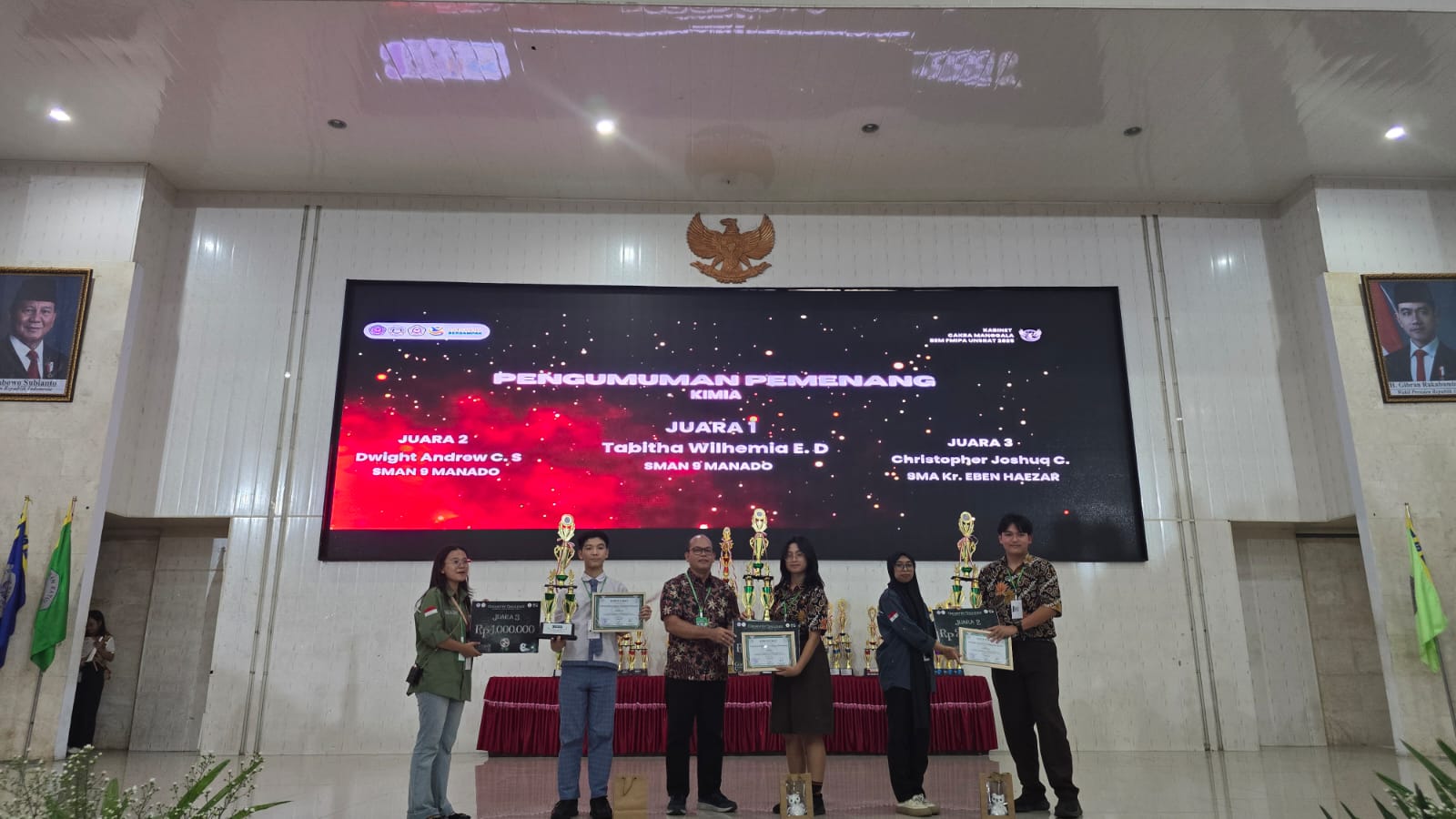 Chemistry Challenge 2025: Jurusan Kimia Unsrat Gelar Kompetisi Sains Bergengsi, SMAN 9 Manado Sabet Juara 1 dan 2